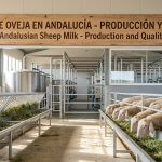Tanque de refrigeración y sistema de ordeño en una explotación ovina de Andalucía